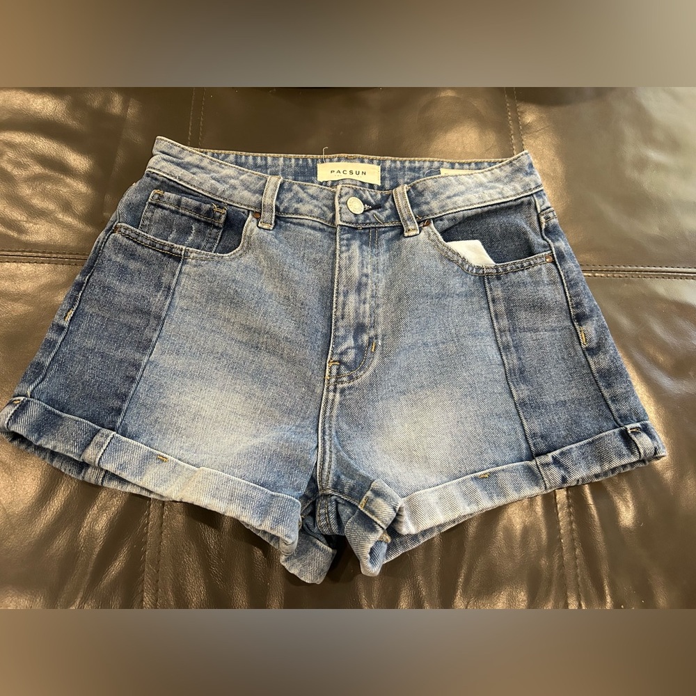 PacSun Blue Jean Shorts Distressed Cutoff Style